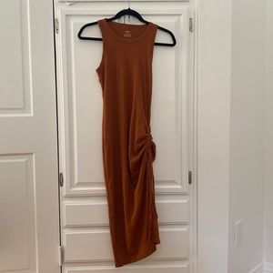 Aerie Elegant and Flowy Brown Summer Dress